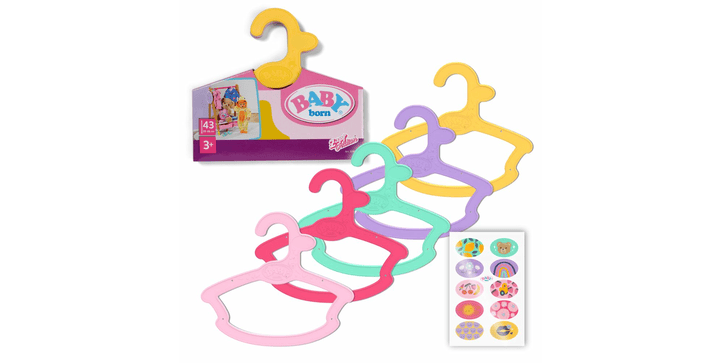 BABY born® Kleiderbügel 5er Pack bunt 43cm