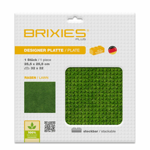 BRIXIES® Bodenplatte 32 x 32 cm Rasen