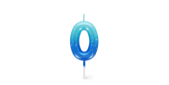 Legami Happy Birthday Candle - Tortenkerze - 0 - Blau