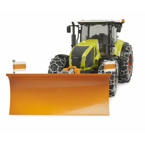 bruder - Claas Axion 950 mit Schneeketten und Räumschild
