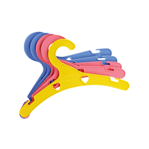 Heless Bunte Puppenkleiderbügel 5 Stück