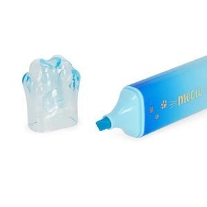 Legami Textmarker - Meow - Kitty in hellblau