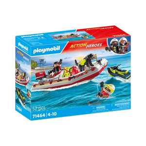 71464 Feuerwehrboot mit Aqua Scooter - Playmobil
