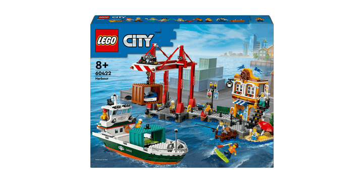 LEGO® City 60422 Hafen mit Frachtschiff