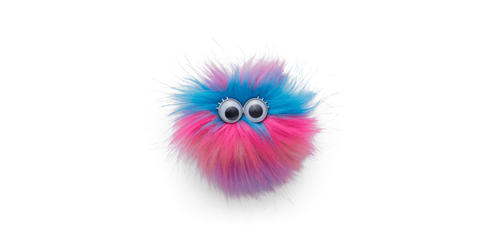 ergobag Fluffy Klettie Pink-Blau - 2026
