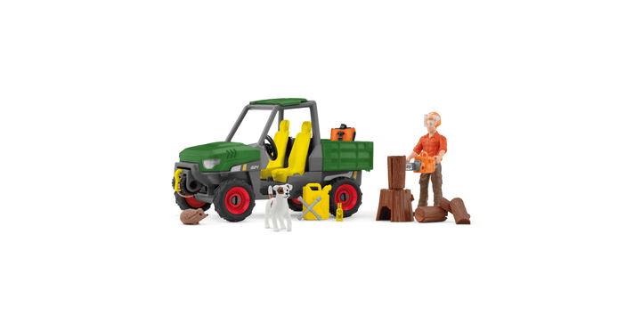 Schleich® 42659 - Waldbauer mit Fahrzeug