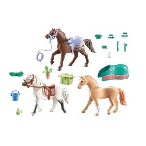 71356 3 Pferde: Morgan Quarter Horse & Shagya Araber - Playmobil