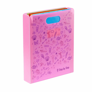 Step by Step Heftbox mit Tragegriff Pink