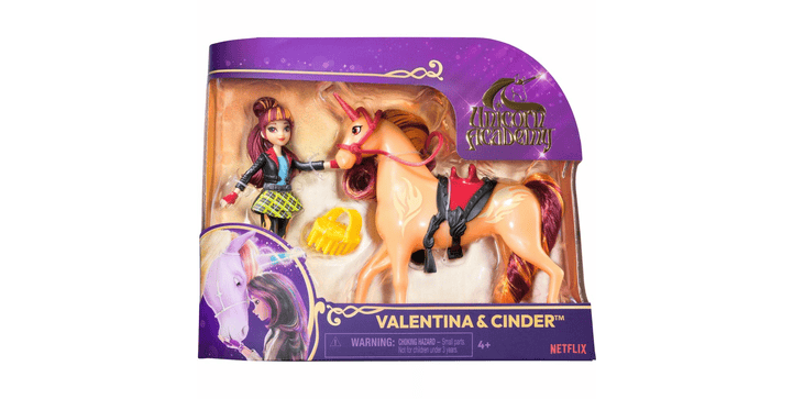 Unicorn Academy - Small Doll & Unicorn Valentina & Cin