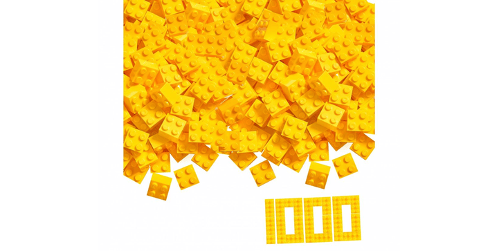 Simba Blox 1000 gelbe 4er Steine lose
