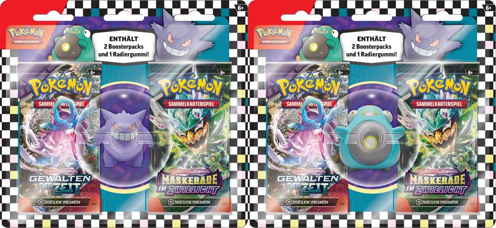 Pokémon Back to School Radiergummi 2024 Gengar oder Wampitz