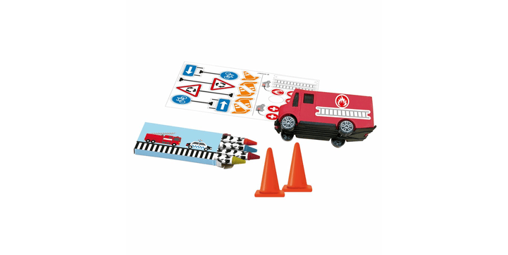 Amscan Partygeschenke-Set Fahrzeuge Plastik 24-teilig