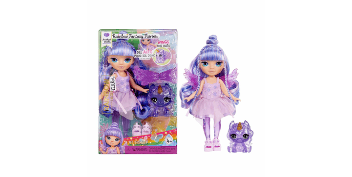 Rainbow High Littles Rainbow Fantasy Fairies Doll - Amethyst (purple)
