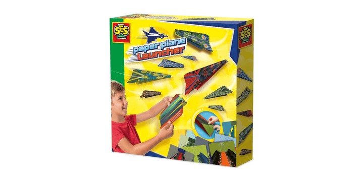 SES Papierflieger mit Abschussrampe