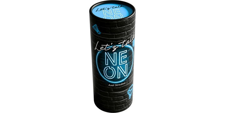 HABA Familienspiel Partyspiel Let's talk NEON blau