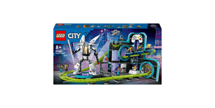 LEGO® City 60421 Achterbahn mit Roboter-Mech
