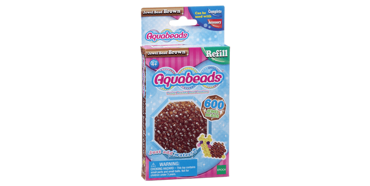 Aquabeads - Braune Glitzerperlen