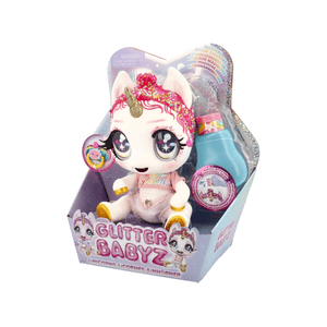 Glitter Babyz Unicorn Doll- White Rainbow  (Lunita Sky)