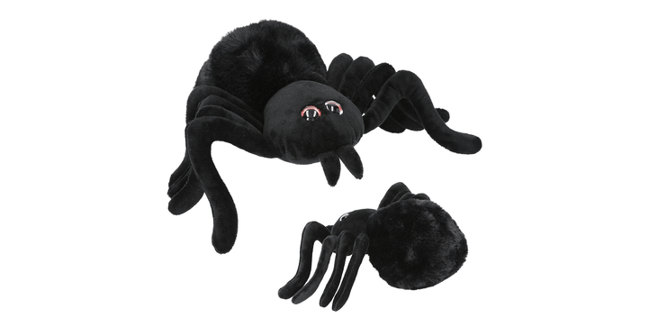 Adventure World Plüsch Spinne  20 cm schwarz
