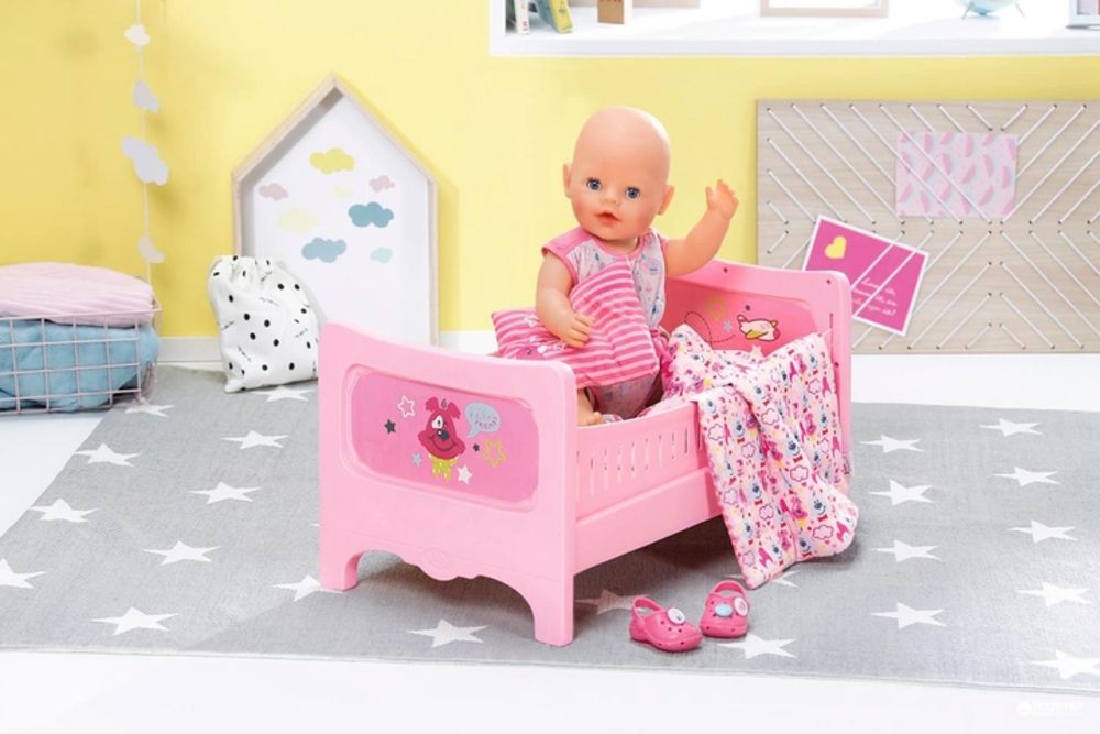 Baby born doll crib hot sale
