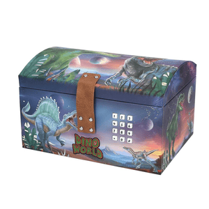 Dino World Schatztruhe mit Code und Sound