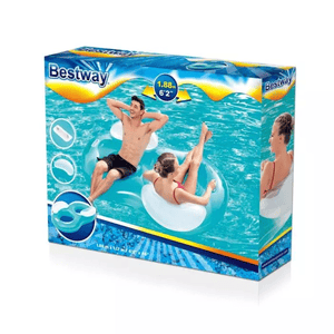 Bestway® 2-Personen-Schwimmring mit Rückenlehne Lounge