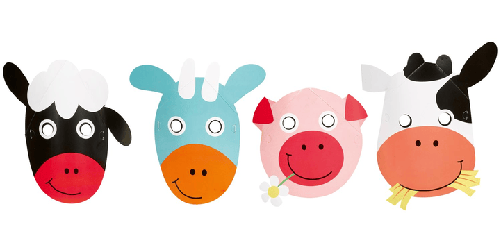 Farm Fun - Masken - Partydekoration