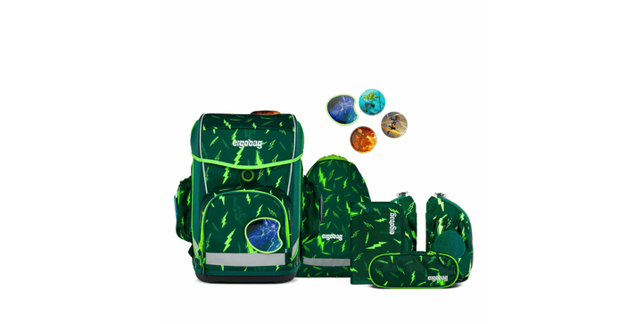 ergobag cubo light LUMI Schulranzen-Set Bärtastisch