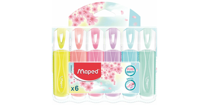 Maped Textmarker FLUO PEPS PASTELL x 6