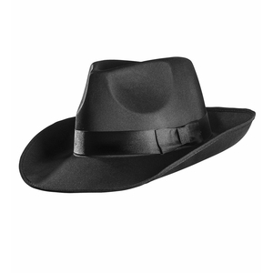Widmann Satin Rolle-Hut schwarz 