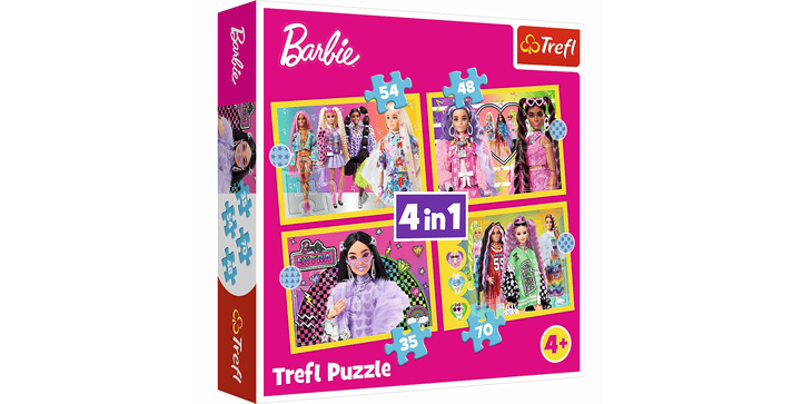 Trefl 4 in 1 Puzzle - Barbie