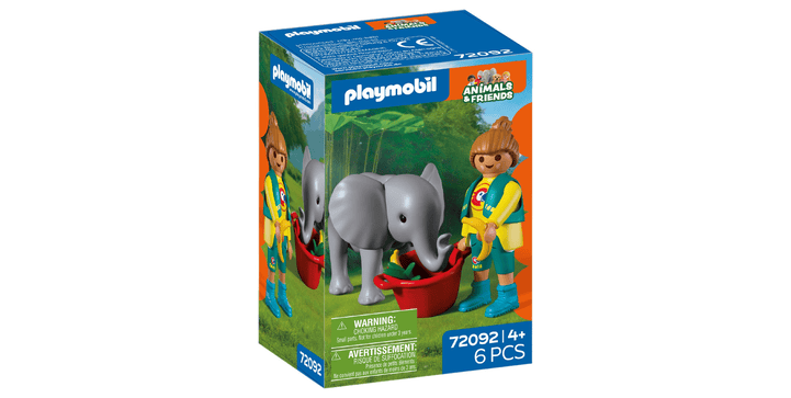 72092 Zoo: Elefantenbaby und Pflege - Playmobil