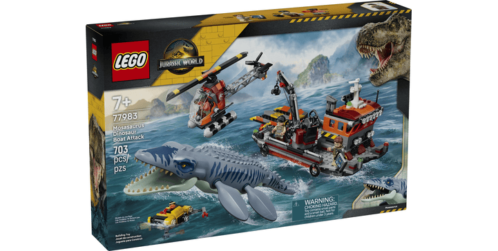 LEGO® Jurassic World™ 77983 Mosasaurier-Angriff auf das Boot