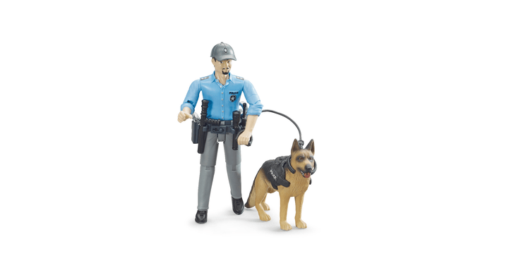 bruder® bworld Polizist mit Hund