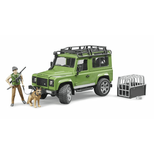 bruder - Land Rover Defender Station Wagon mit Förster und Hund