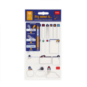 Legami Set aus 66 klebenden Labels - Space