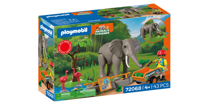72068 Elefant mit Tierpfleger - Playmobil