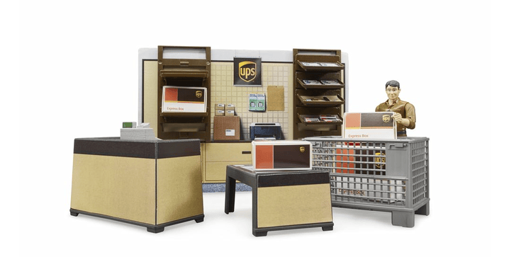 bruder - bworld UPS Paketshop mit Figur