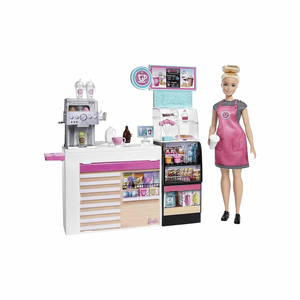 Barbie Naschcafé Spielset und Puppe