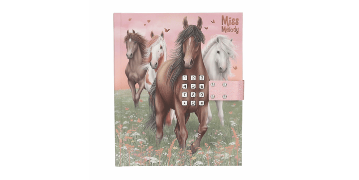 Miss Melody Tagebuch mit Code und Sound Motiv 1 rosa