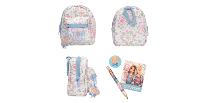 TOPModel Mini Rucksack mit Schreibset (Lolly Blumen)