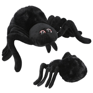 Adventure World Plüsch Spinne  20 cm schwarz