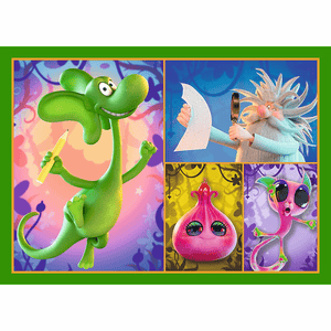 Trefl 4 in 1 Puzzle - Neugieriger Diplodocus