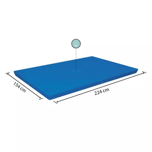 Bestway® PE-Abdeckplane eckig - 224 x 154 cm blau