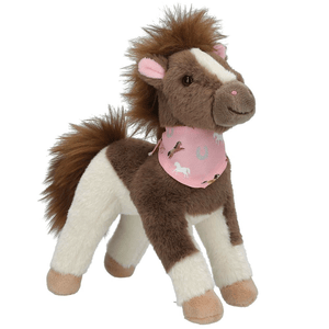 Miss Melody Plüschpferd Braun Weiß 18 cm
