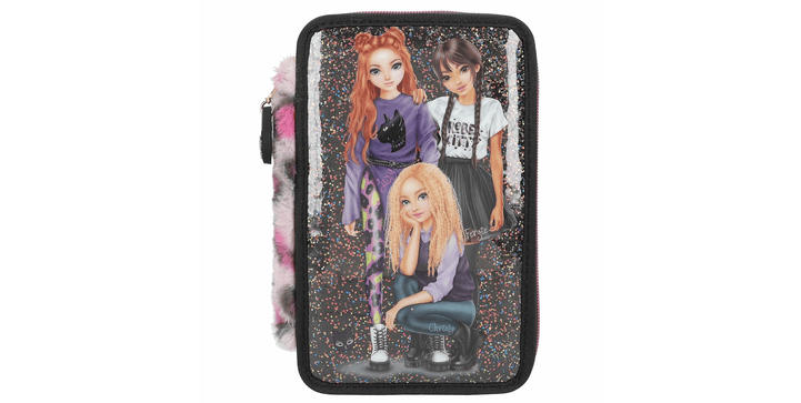 TOPModel 3 Fach Federtasche REBEL KITTY