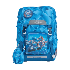 Beckmann Schulrucksack Classic 6-teiliges Set - Blue Lightning