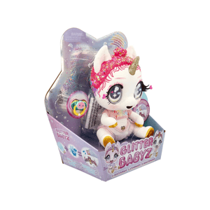 Glitter Babyz Unicorn Doll- White Rainbow  (Lunita Sky)