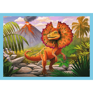 Trefl 4 in 1 Puzzle 12 + 15 + 20 + 24 Teile  – Dinosaurier
