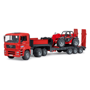 bruder - MAN TGA Tieflader mit Manitou Teleskoplader MLT 633